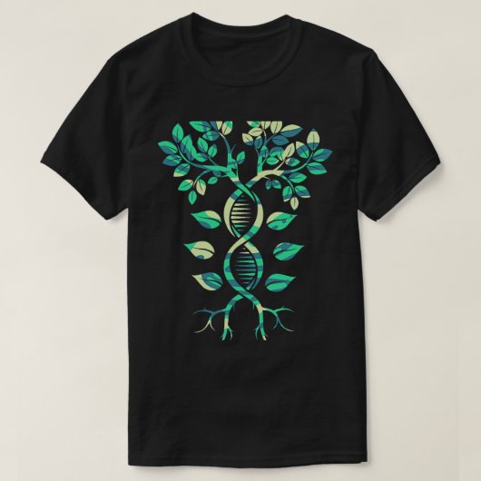 fanny DNA Tree Life Genetics Bioloog T-shirt (Design voorkant)