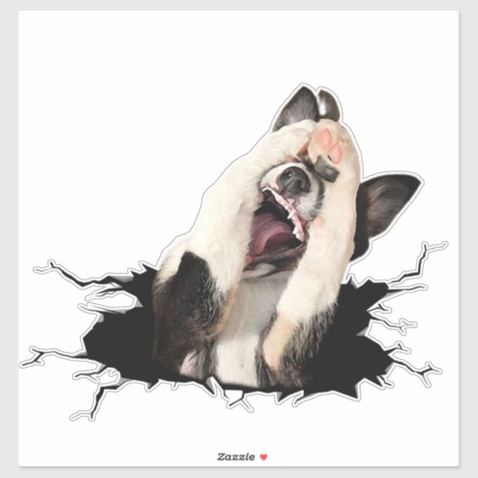 Fanny dog sticker (Vel)