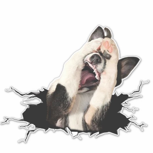 Fanny dog sticker (Voorkant)