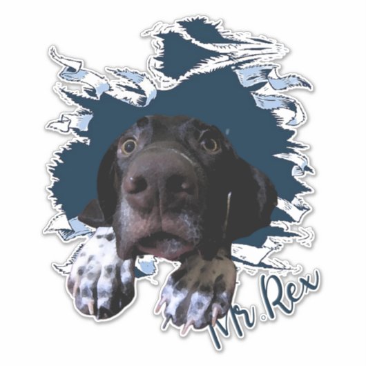 Fanny dog sticker (Voorkant)