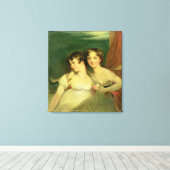 Fanny en Jane Hamond Canvas Afdruk (Insitu (Houten vloer))