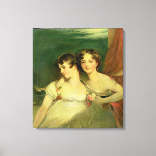 Fanny en Jane Hamond Canvas Afdruk