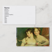 Fanny en Jane Hamond Visitekaartje (Voorkant / Achterkant)