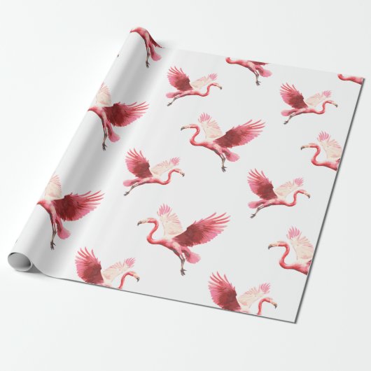 Fanny Flamingo cadeauverpakking Cadeaupapier (Uitgerold)