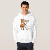 Fanny Fox liefhebbers met alle liefde kostuum naam Hoodie (Voorkant volledig)