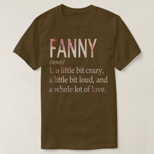 Fanny meisje naam definitie t-shirt (Design voorkant)