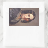 Fanny Mendelssohn, 1842 Rechthoekige Sticker (Tas)