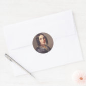 Fanny Mendelssohn, 1842 Ronde Sticker (Envelop)