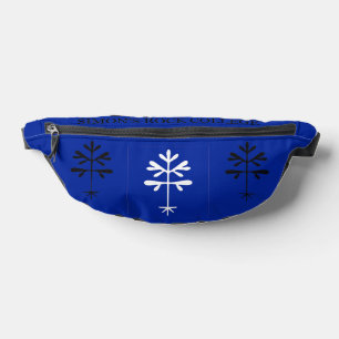 Fanny Pack in Blauw met Zwart & Wit SR Splings Heuptasje