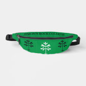 Fanny Pack in Groen met Zwart & Wit SR Sproeiers Heuptasje (Voorkant)