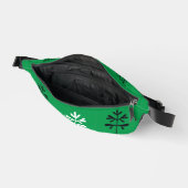 Fanny Pack in Groen met Zwart & Wit SR Sproeiers Heuptasje (Open)