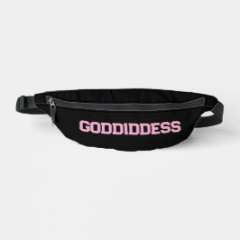 Fanny pack met GODdidDESS roze letters Heuptasje
