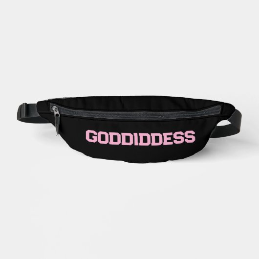 Fanny pack met GODdidDESS roze letters Heuptasje (Voorkant)