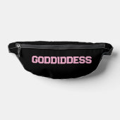 Fanny pack met GODdidDESS roze letters Heuptasje (Liggend)