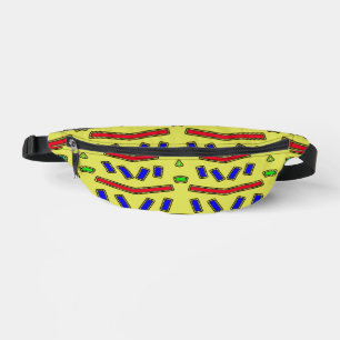 Fanny pack, Multicolour klassiek naadloos ontwerp Heuptasje
