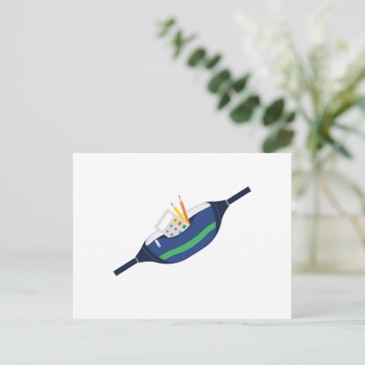 Fanny pack tools briefkaart (Staand voorkant)