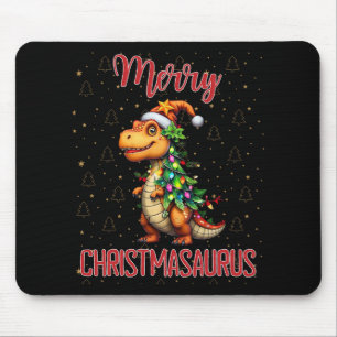 Fanny Prettig Kerstmis Dinosaurus Kerstboom Muismat