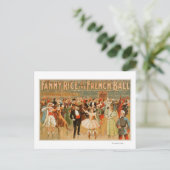 Fanny Rice bij het Franse Theatrisch Kogelbal Briefkaart (Staand voorkant)