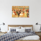 Fanny Rice bij het Franse Theatrisch Kogelbal Canvas Afdruk (Insitu (Slaapkamer))