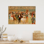 Fanny Rice bij het Franse Theatrisch Kogelbal Poster (Keuken)
