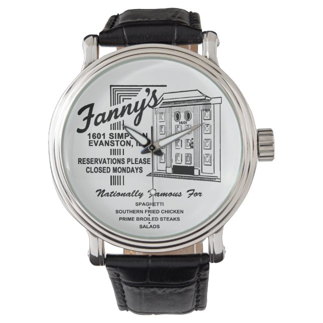 Fanny's Restaurant, Evanston, IL Horloge (Voorkant)