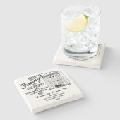 Fanny's Restaurant, Evanston, IL Stenen Onderzetter (Zijkant)