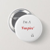 "fanpire" - vampier ronde button 5,7 cm (Voorkant /achterkant)