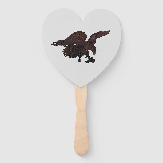 Fans Eagle Thaise stijl. Handwaaier (Achterkant)