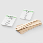 Fans Green Infinity Wedding Programme Handwaaier (Niet-gemonteerd)