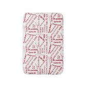 Fans juichen woorden van aanmoediging badmat (Voorkant Verticaal)