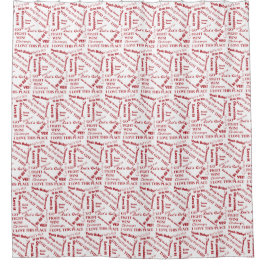 Fans juichen woorden van aanmoediging douchegordijn