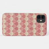 Fans Pink Mid-Century Case-Mate iPhone Case (Achterkant (horizontaal))
