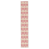 Fans Pink Mid-Century Lange Tafelloper (Voorkant)