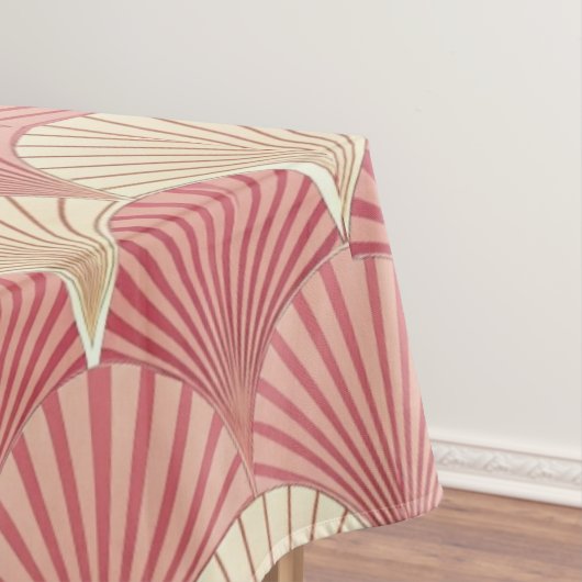 Fans Pink Mid-Century Tafelkleed (Voorbeeld)