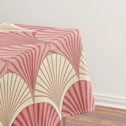 Fans Pink Mid-Century Tafelkleed (Voorbeeld)