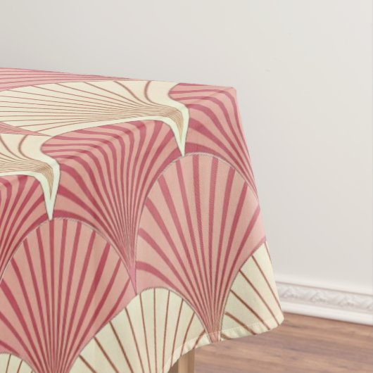 Fans Pink Mid-Century Tafelkleed (Voorbeeld)