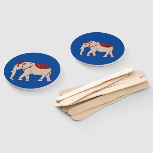 Fans Thaise olifant stijl. Handwaaier (Niet-gemonteerd)