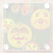 Fans van Happy Paper Glazen Onderzetter (Achterkant)