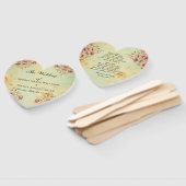 Fans van het huwelijksprogramma handwaaier (Niet-gemonteerd)