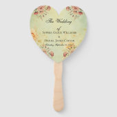 Fans van het huwelijksprogramma handwaaier (Voorkant)