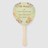 Fans van het huwelijksprogramma handwaaier (Voorkant)