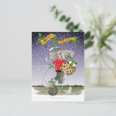 Fans van het Merry Xmas football Feestdagenkaart (Staand voorkant)