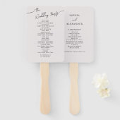 Fans voor Boho Wedding. Handwaaier (Voorkant en achterkant)