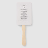 Fans voor Boho Wedding. Handwaaier (Achterkant)