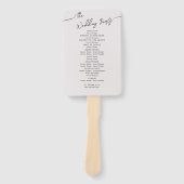 Fans voor Boho Wedding. Handwaaier (Voorkant)