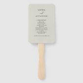 Fans voor Boho Wedding. Handwaaier (Achterkant)