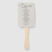 Fans voor Boho Wedding. Handwaaier (Voorkant)
