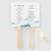 Fans voor een moderne bruiloft. handwaaier (Voorkant en achterkant)