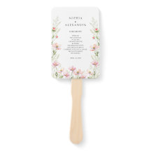 Fans voor een wildflower bruiloft.