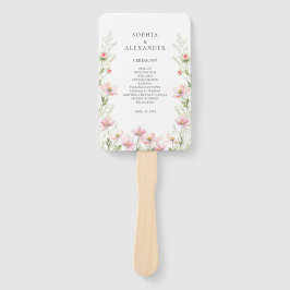 Fans voor een wildflower bruiloft. handwaaier